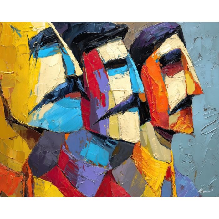 comic, book, palette knife, oil painting, impasto, textured surface, artwork, expressive, modern, creative, visual art, illustration, bold colors, painterly, contemporary, graphic, conceptual