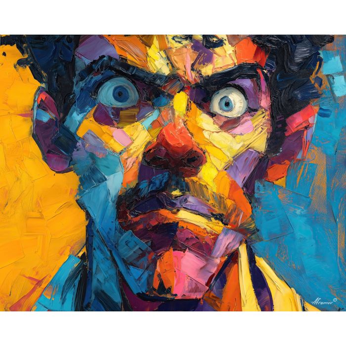 comic, book, palette knife, oil painting, impasto, textured surface, artwork, expressive, modern, creative, visual art, illustration, bold colors, painterly, contemporary, graphic, conceptual