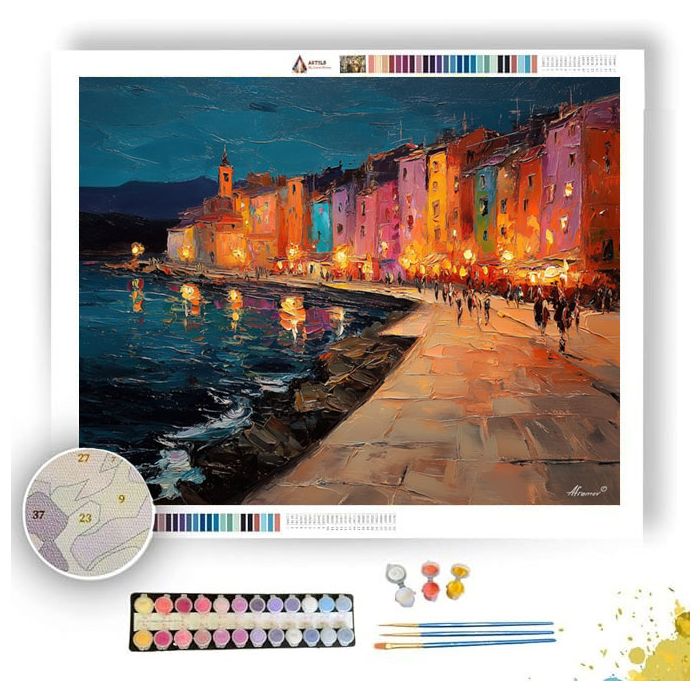 FLOWING VILLAGE - Paint by Numbers Full Kit