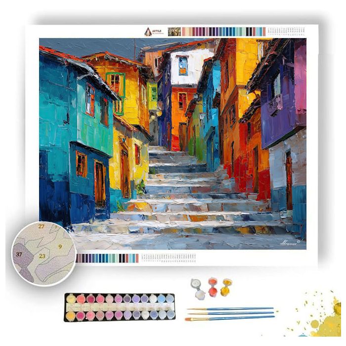 DYNAMIC PROMENADE - Paint by Numbers Full Kit