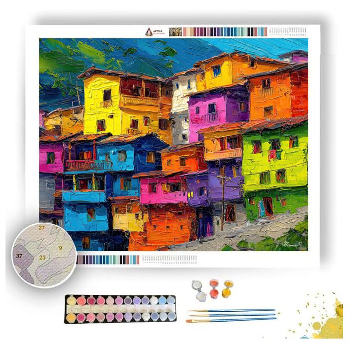 VIVID TOWN - Paint by Numbers Full Kit