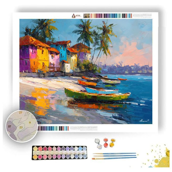 JOYFUL CITY - Paint by Numbers Full Kit