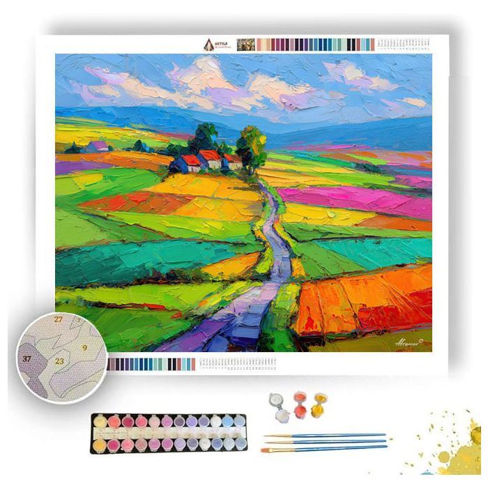 FESTIVE RIDGE - Paint by Numbers Full Kit