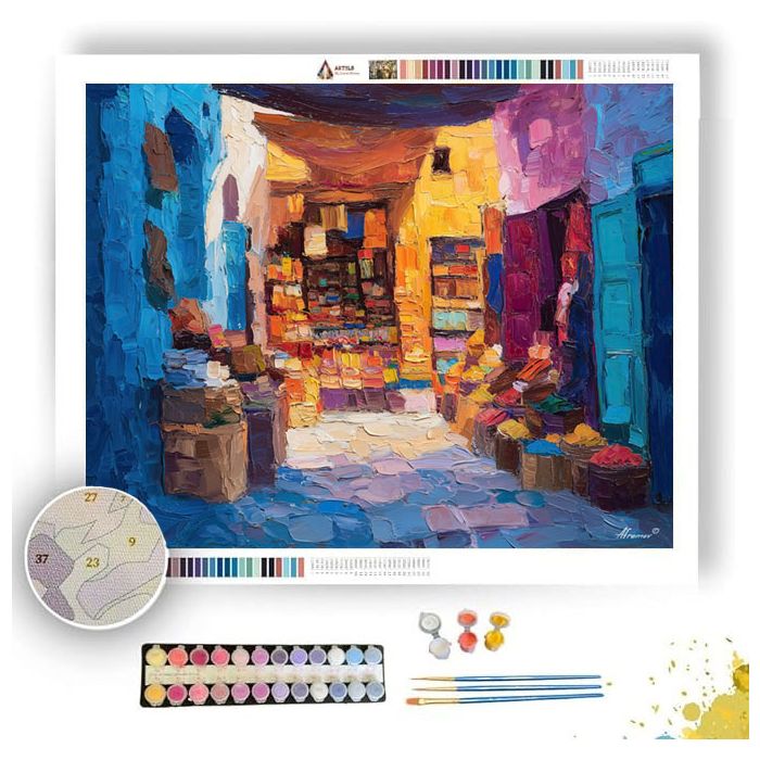 COLORFUL SCENE - Paint by Numbers Full Kit