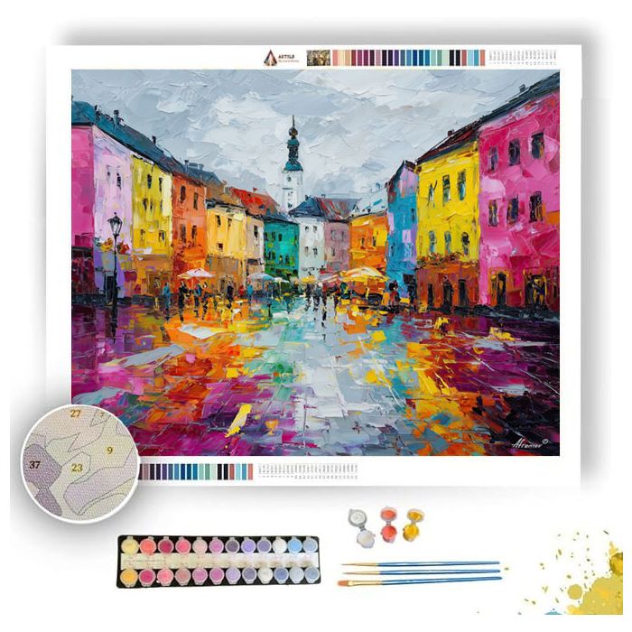 LIVELY PROMENADE - Paint by Numbers Full Kit