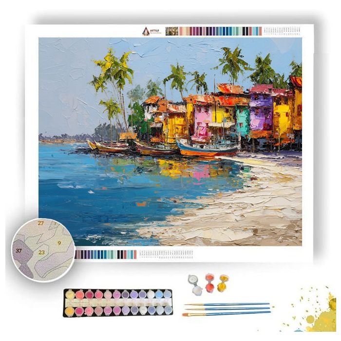 GOLDEN TOWN - Paint by Numbers Full Kit