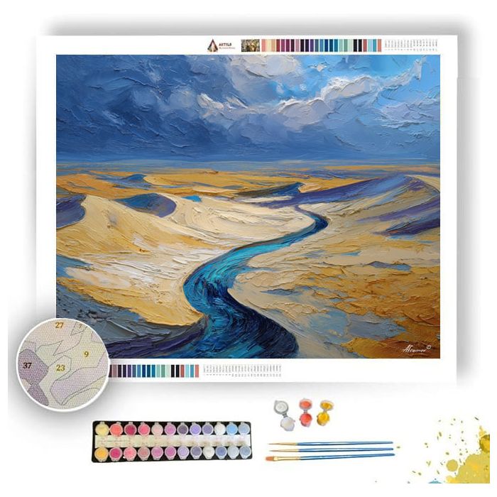 FLOWING SCENE - Paint by Numbers Full Kit