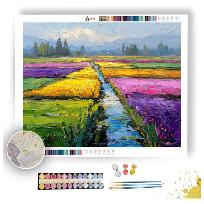 QUIET FIELD - Paint by Numbers Full Kit