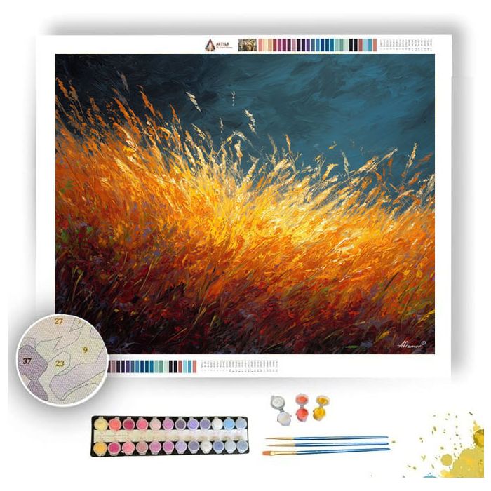 GLOWING FIELD - Paint by Numbers Full Kit