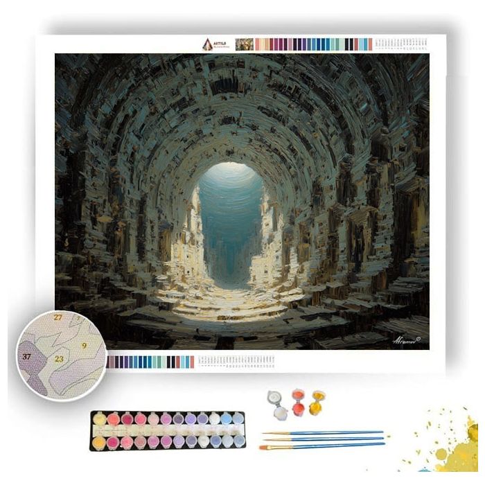 ANCIENT STRUCTURE - Paint by Numbers Full Kit