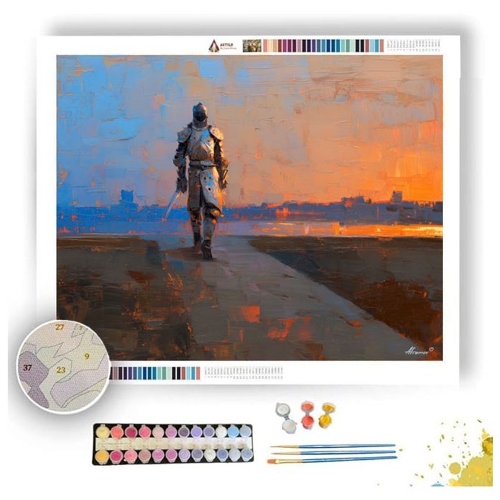 GLOWING CYCLE - Paint by Numbers Full Kit