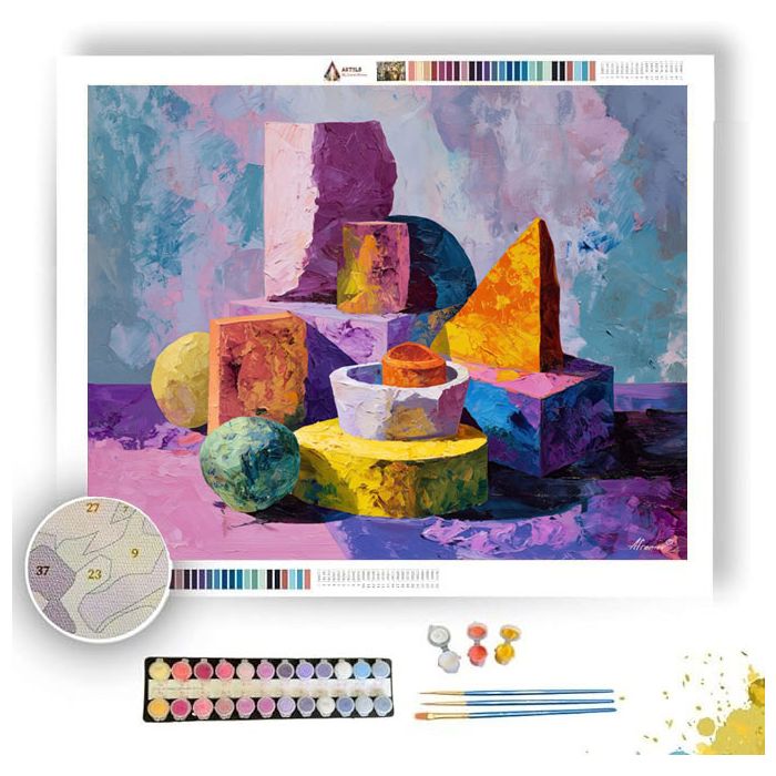 BRIGHT SHAPE - Paint by Numbers Full Kit