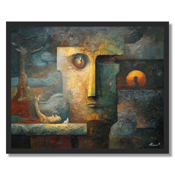 ANCIENT FIGURE - FRAMED