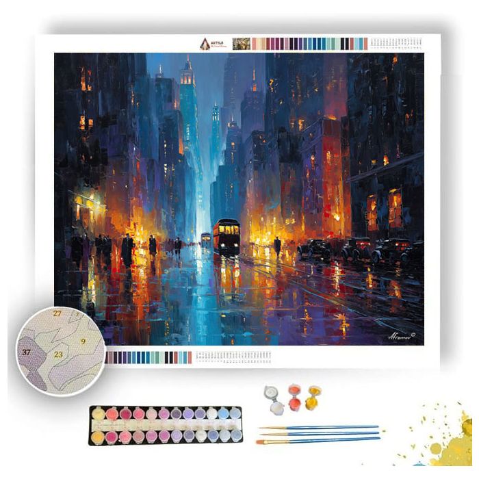 DARK CITY - Paint by Numbers Full Kit