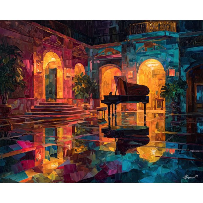 1920s, palette knife, oil painting, impasto, textured strokes, vivid colors, expressive art, modern painting, bold composition, dramatic light, color contrast, atmospheric, visual storytelling, contemporary art, creative, illustrative