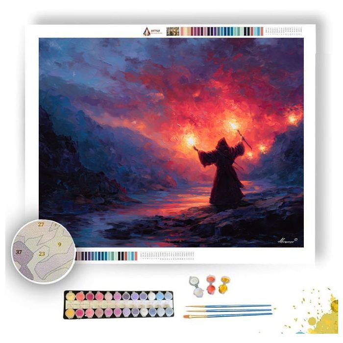 BURNING ECHO - Paint by Numbers Full Kit