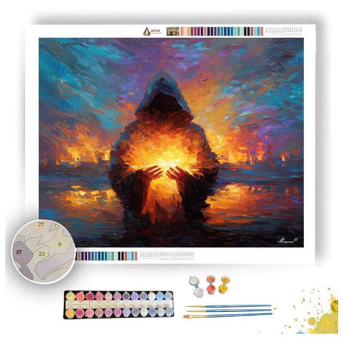 BURNING FRAME - Paint by Numbers Full Kit