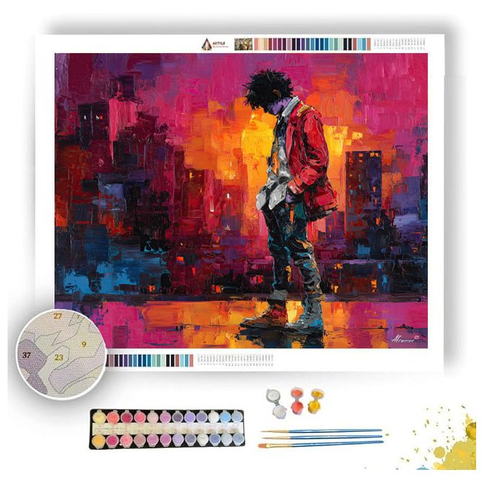 CRIMSON HORIZON - Paint by Numbers Full Kit