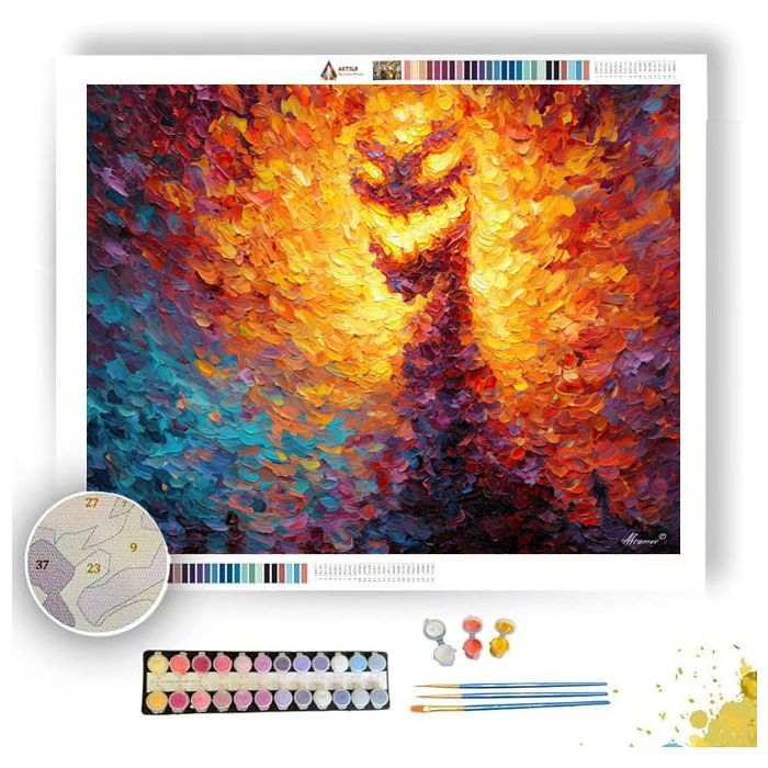 BURNING SYMBOL - Paint by Numbers Full Kit