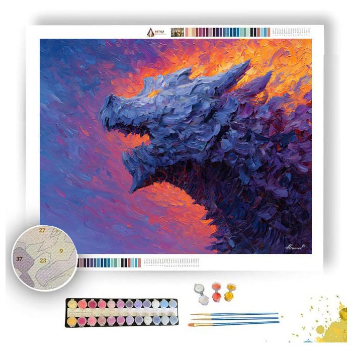 SILVER PULSE - Paint by Numbers Full Kit
