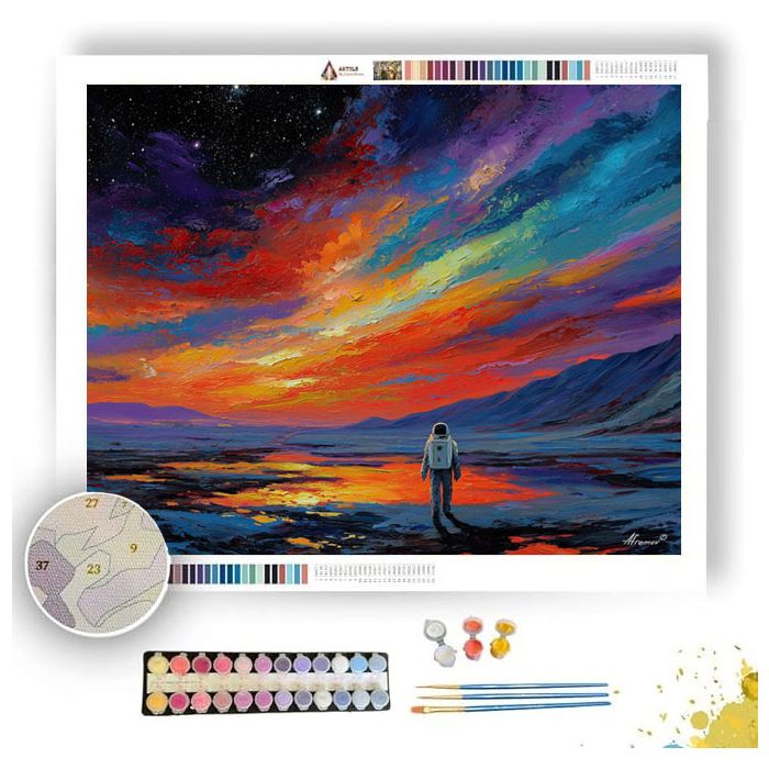 BURNING PULSE - Paint by Numbers Full Kit