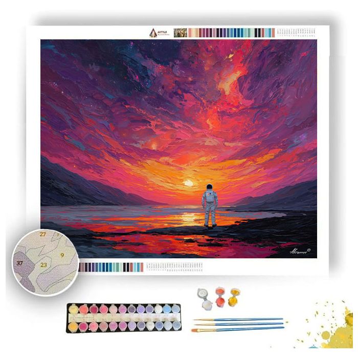 CRIMSON MASQUERADE - Paint by Numbers Full Kit