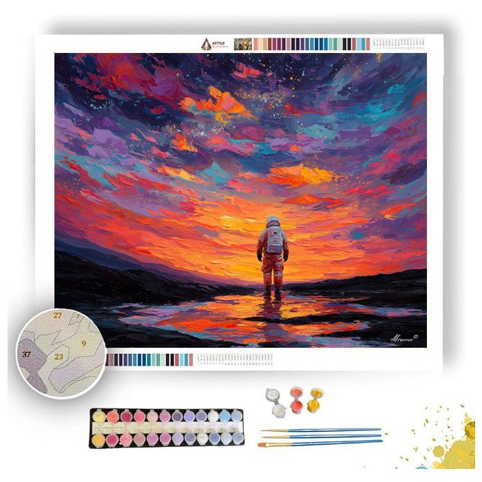 CRIMSON WHISPER - Paint by Numbers Full Kit