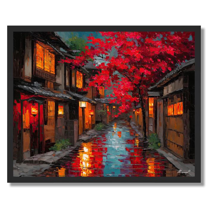 CRIMSON STORM - FRAMED