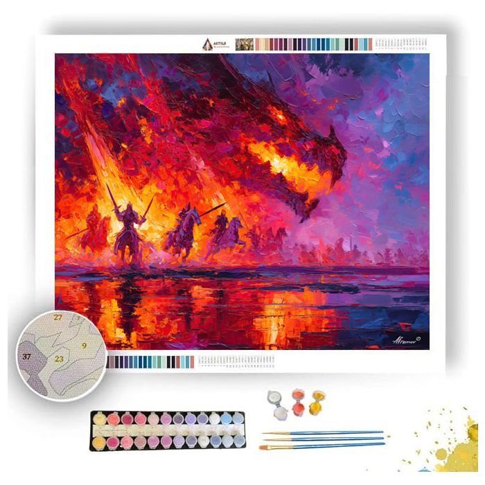 CRIMSON SPIRIT - Paint by Numbers Full Kit