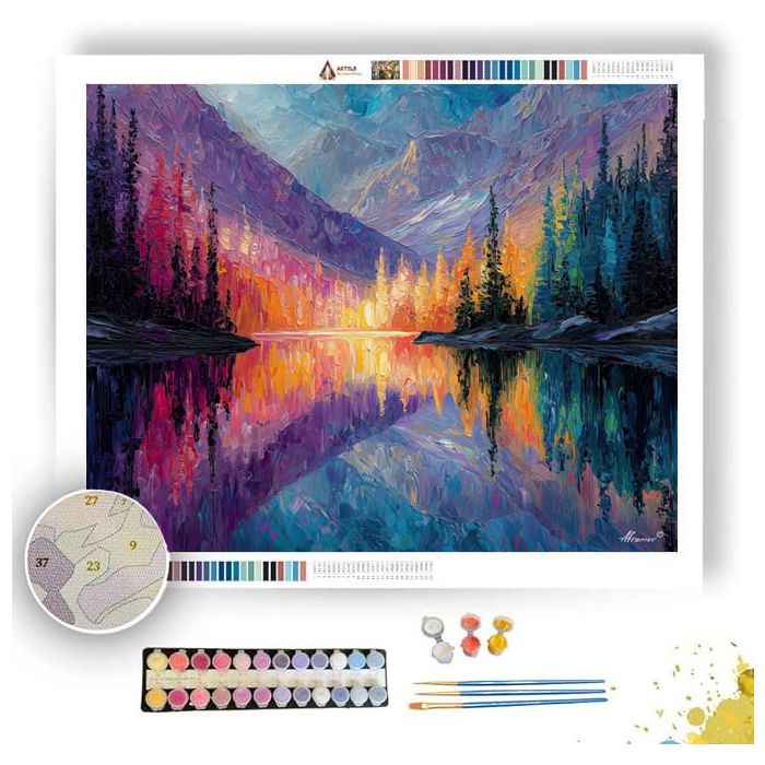 CRYSTALLINE EMBRACE - Paint by Numbers Full Kit