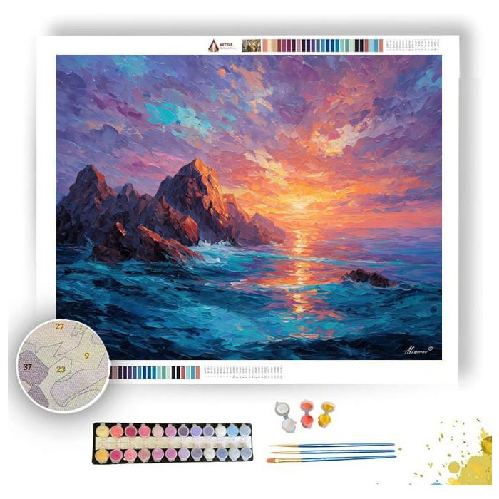 CRYSTALLINE SUMMIT - Paint by Numbers Full Kit