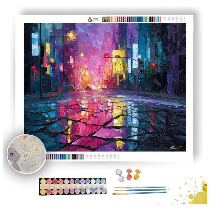 SHATTERED CONTOUR - Paint by Numbers Full Kit