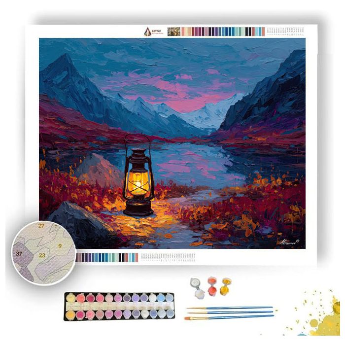 GILDED LANTERN - Paint by Numbers Full Kit