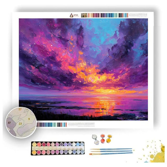 MOLTEN HORIZON - Paint by Numbers Full Kit