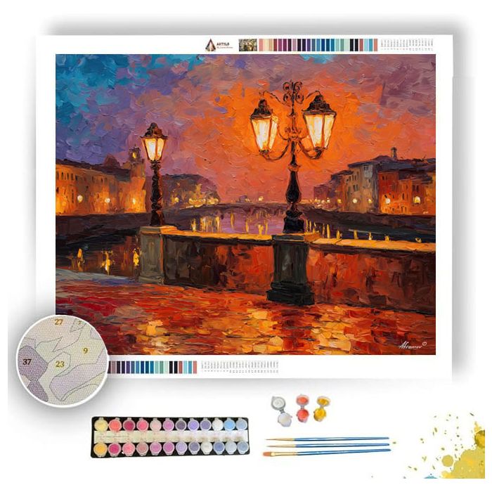 FLORENCE LANTERN BALCONY UNDER - Paint by Numbers Full Kit