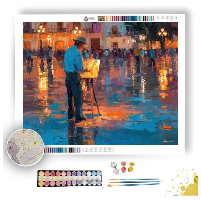 SEVILLE STREET PAINTER IN - Paint by Numbers Full Kit