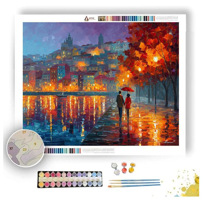 PORTO UMBRELLA COUPLE BENEATH - Paint by Numbers Full Kit