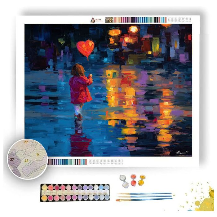 VANCOUVER CHILD WITH BALLOON - Paint by Numbers Full Kit