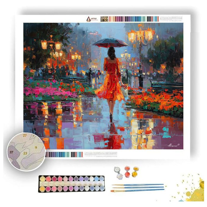 SANTIAGO FLOWER GIRL SQUARE - Paint by Numbers Full Kit