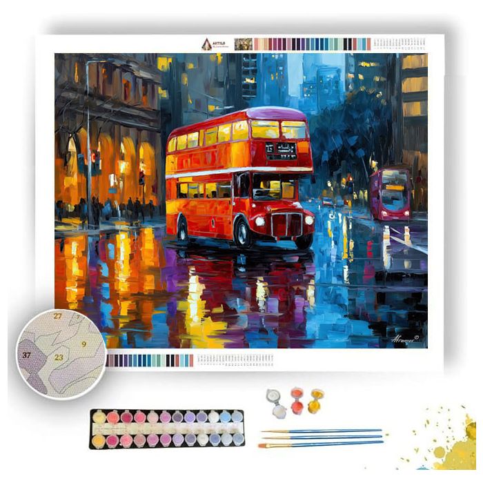 SYDNEY DOUBLE DECKER BUS - Paint by Numbers Full Kit