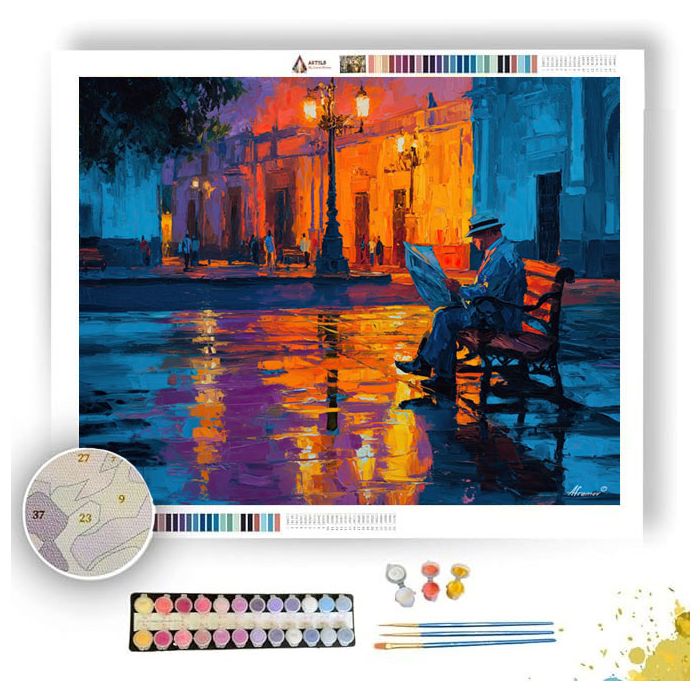 LIMA OLD MAN NEWSPAPER - Paint by Numbers Full Kit