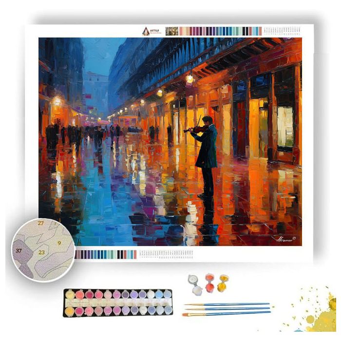 VENICE VIOLINIST IN SUBWAY - Paint by Numbers Full Kit