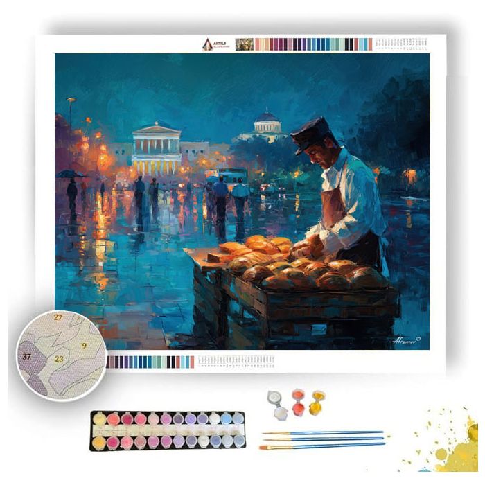 ATHENS BAKER FRESH BREAD - Paint by Numbers Full Kit