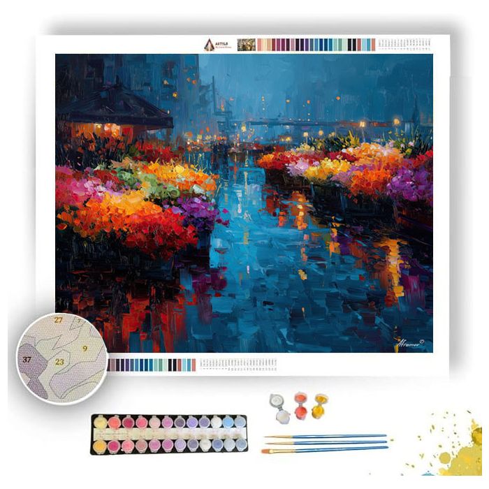 SYDNEY FLOATING FLOWER MARKET - Paint by Numbers Full Kit