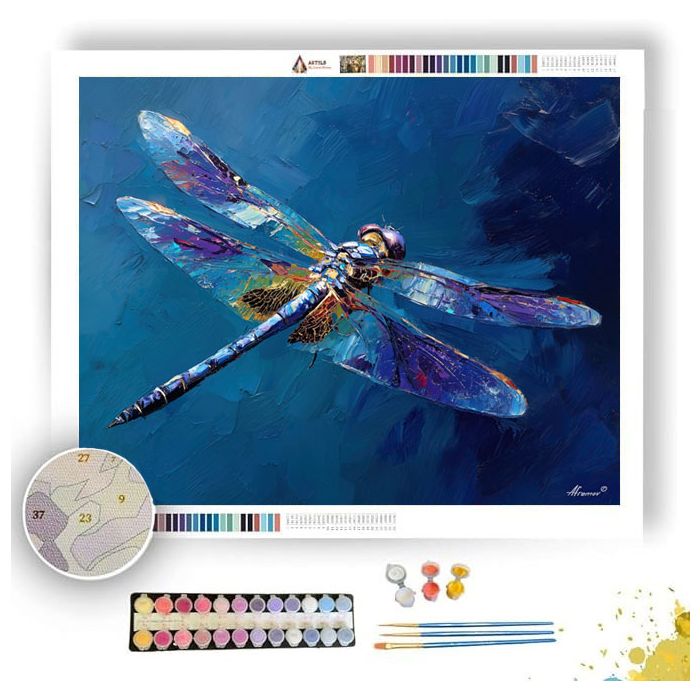 COBALT EVENING DRIFT - Paint by Numbers Full Kit