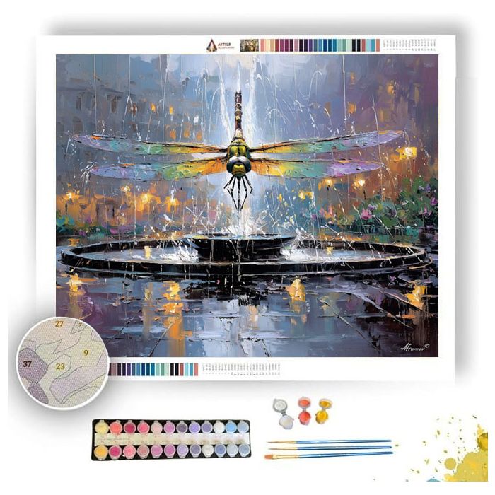 FOUNTAIN SPRAY FLIGHT - Paint by Numbers Full Kit