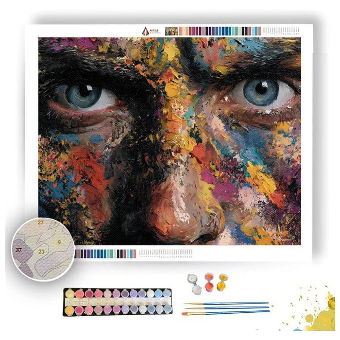 INK SPLASH PORTRAIT - Paint by Numbers Full Kit