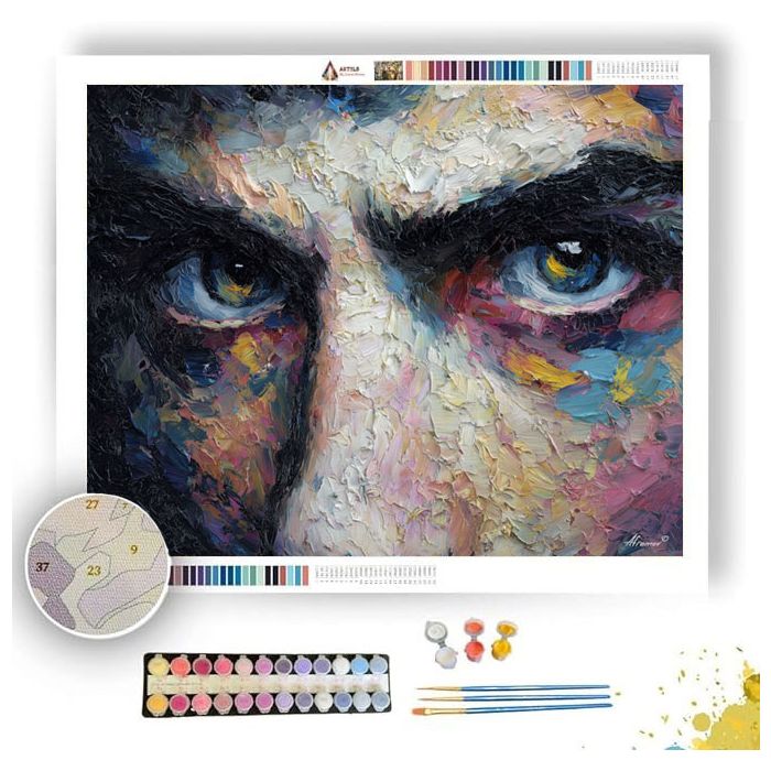 MOON BALCONY EYES - Paint by Numbers Full Kit