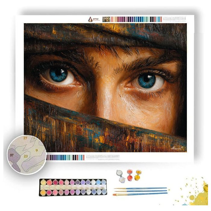 VELVET CURTAIN GAZE - Paint by Numbers Full Kit