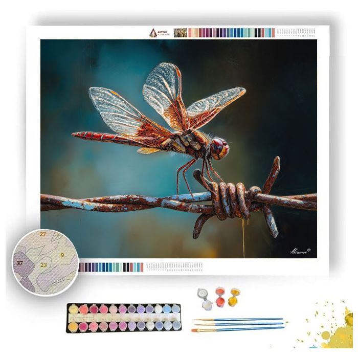 RUST WIRE LANDING - Paint by Numbers Full Kit